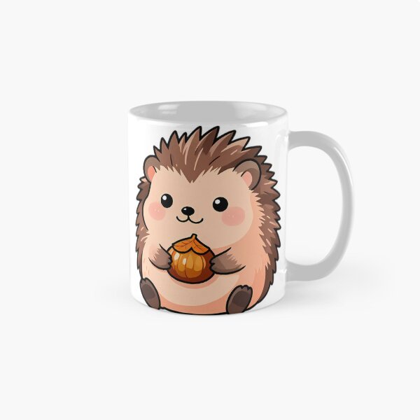 Item preview, Cute Hedgehog with Roasted Chestnut Thanksgiving Feast designed and sold by pumsquare.