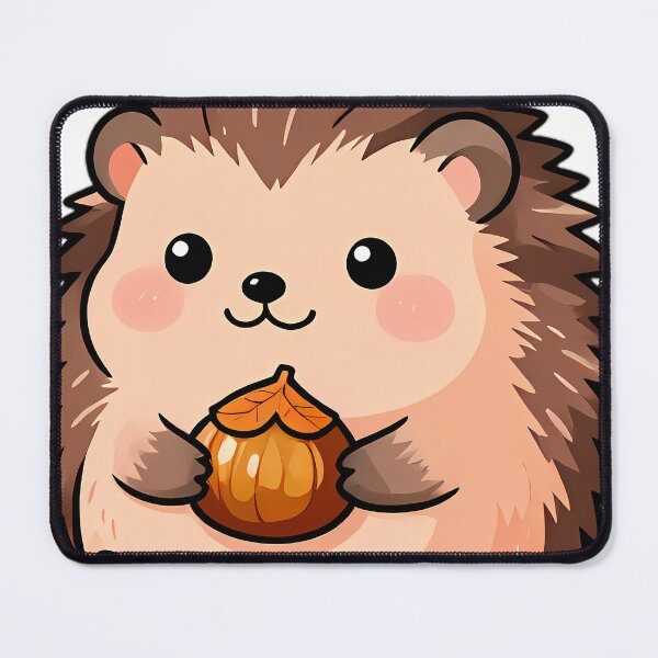 Item preview, Cute Hedgehog with Roasted Chestnut Thanksgiving Feast designed and sold by pumsquare.