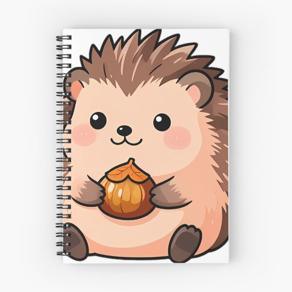 Item preview, Cute Hedgehog with Roasted Chestnut Thanksgiving Feast designed and sold by pumsquare.