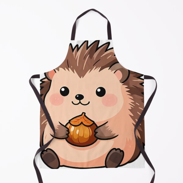 Item preview, Cute Hedgehog with Roasted Chestnut Thanksgiving Feast designed and sold by pumsquare.