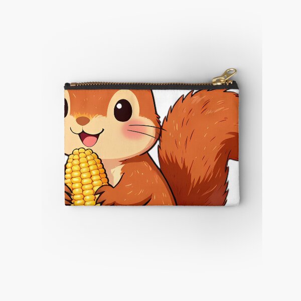 Item preview, Cute Red Squirrel with Sweet Corn Cob Thanksgiving designed and sold by pumsquare.
