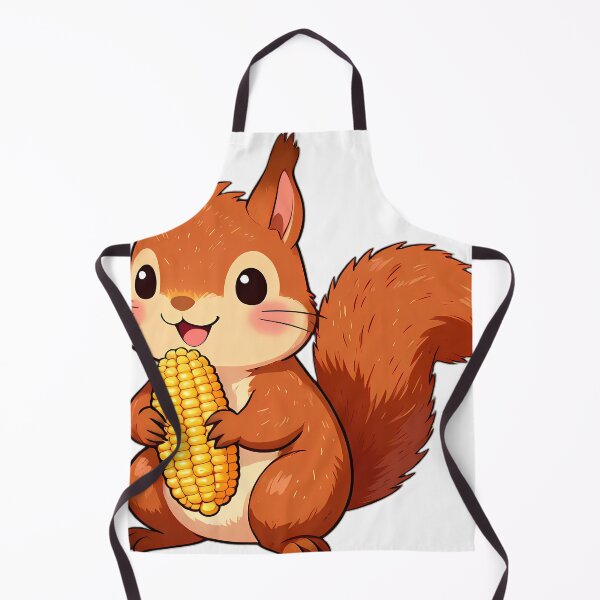Item preview, Cute Red Squirrel with Sweet Corn Cob Thanksgiving designed and sold by pumsquare.