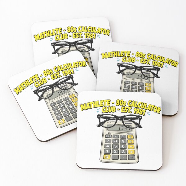 Item preview, Mathlete - 80s Calculator Club designed and sold by GeeklyShirts.