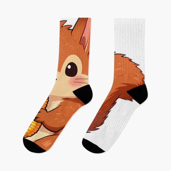 Item preview, Cute Red Squirrel with Sweet Corn Cob Thanksgiving designed and sold by pumsquare.