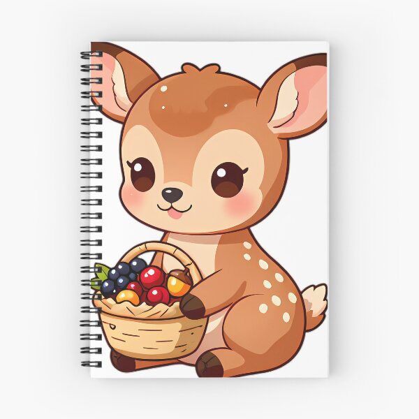Item preview, Cute Baby Fawn with Harvest Berry Basket Thanksgiving designed and sold by pumsquare.