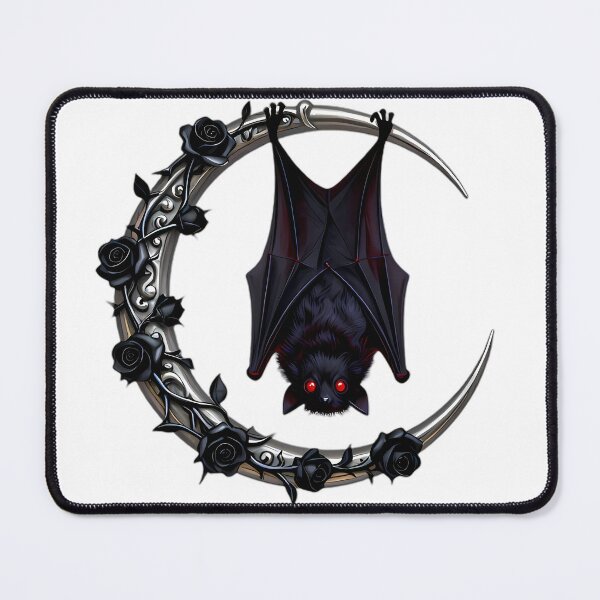 Item preview, Gothic Spectral Fruit Bat Gothic Crescent Moon designed and sold by IllumeInk.
