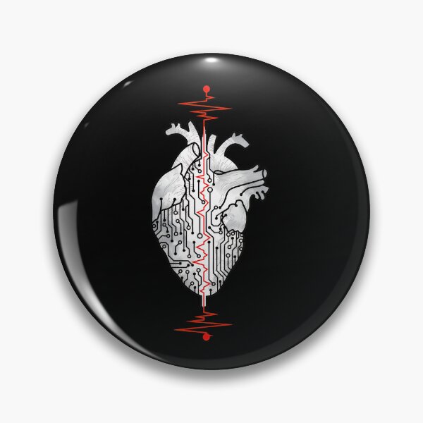 Item preview, Circuit Heart EKG Pulse Art designed and sold by fetzrolfs.