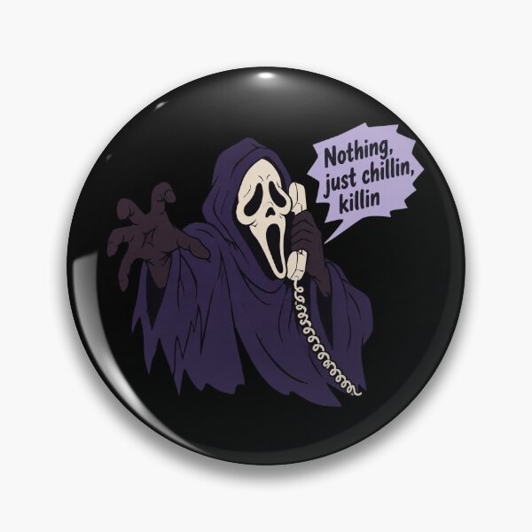 Item preview, Ghostface Just Chillin Killin Retro Ghost Humor designed and sold by Bandnarelle.