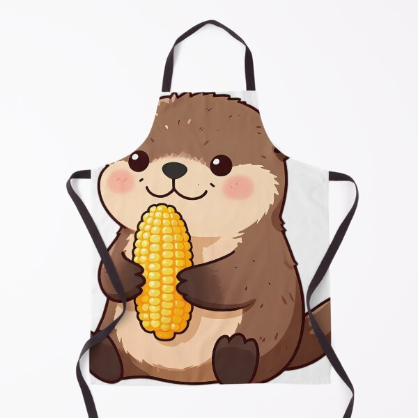 Item preview, Cute Sea Otter with Golden Sweet Corn Thanksgiving designed and sold by pumsquare.