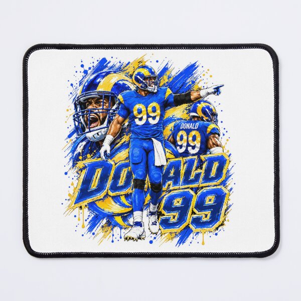 Item preview, Aaron-Donald 99 Los Angeles Football Graphic Art designed and sold by YAWO-PAE.