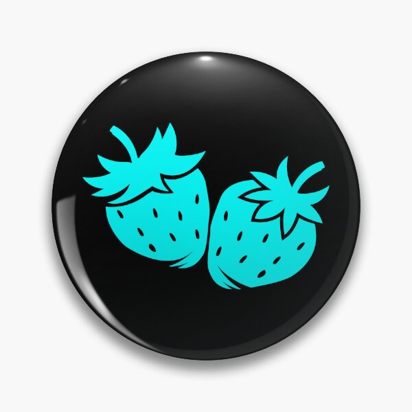 Item preview, Cyan Strawberry Pair Fruit Design designed and sold by pattern-archive.