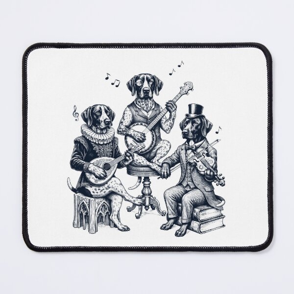 Item preview, Vintage German Shorthaired Pointer Music Instrument Dog Lover designed and sold by dian-rody-crest.