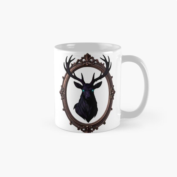 Item preview, Gothic Phantom Moonlit Stag Manor Mirror designed and sold by IllumeInk.