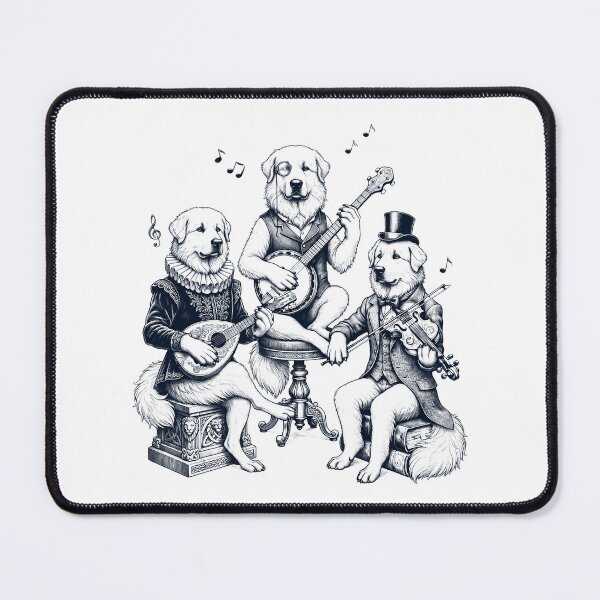Item preview, Vintage Great Pyrenees Music Instrument Dog Lover designed and sold by dian-rody-crest.