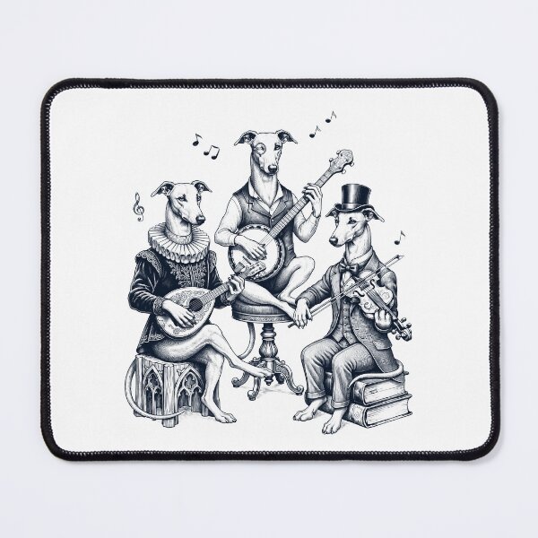 Item preview, Vintage Greyhound Music Instrument Dog Lover designed and sold by dian-rody-crest.