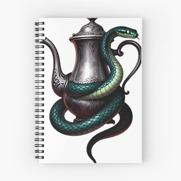 Item preview, Gothic Spectral Serpent Silver Manor Kettle designed and sold by IllumeInk.