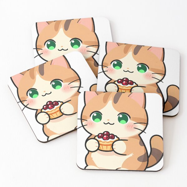 Item preview, Cute Calico Kitten with Lattice Cranberry Tart Thanksgiving designed and sold by pumsquare.