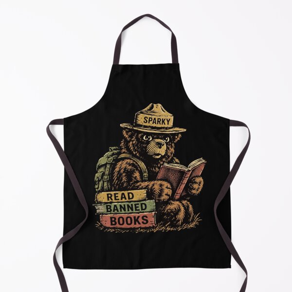 Item preview, Only You Can Prevent Book Burnings Retro Smokey Bear designed and sold by AvaLawley.