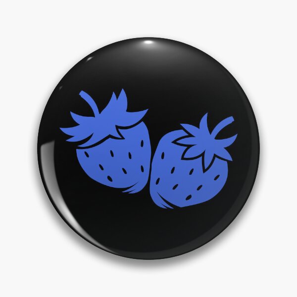 Item preview, Royal Blue Strawberry Pair Fruit Design designed and sold by pattern-archive.