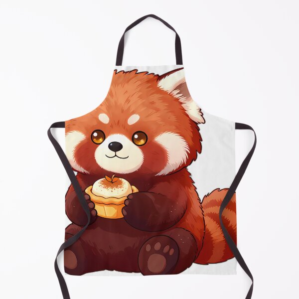 Item preview, Cute Red Panda with Spiced Apple Tart Thanksgiving designed and sold by pumsquare.