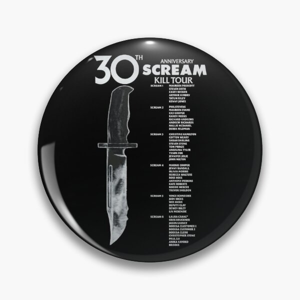 Item preview, Scream 7 Kill Tour 30Th Anniversary Black Back designed and sold by feld-artlab.
