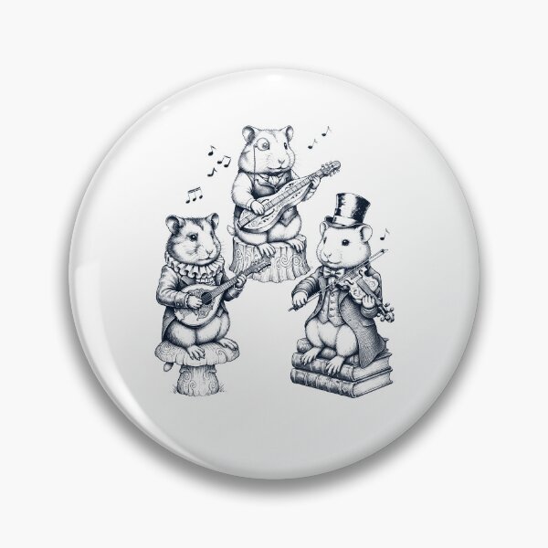 Item preview, Vintage Hamster Music Instrument Animal Lover designed and sold by dian-rody-crest.
