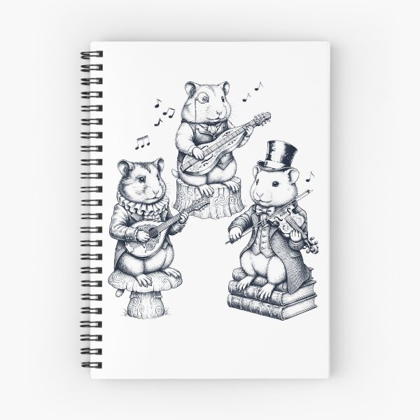 Item preview, Vintage Hamster Music Instrument Animal Lover designed and sold by dian-rody-crest.