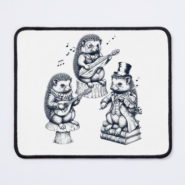 Item preview, Vintage Hedgehog Music Instrument Animal Lover designed and sold by dian-rody-crest.