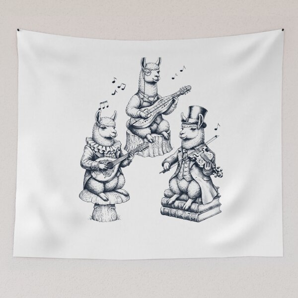 Item preview, Vintage Llama Music Instrument Animal Lover designed and sold by dian-rody-crest.