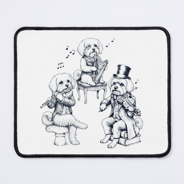 Item preview, Vintage Maltese Music Instrument Dog Lover designed and sold by dian-rody-crest.