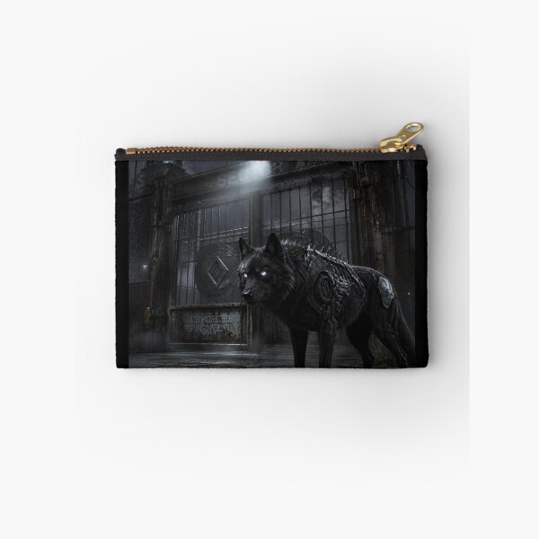 Item preview, Dystopian Cyber Wolf – Dark Realism Guard Dog designed and sold by LazyDayzCo.