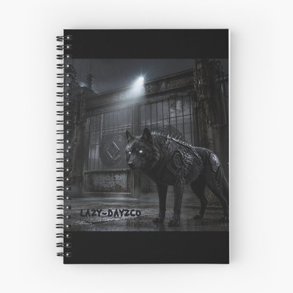 Item preview, Dystopian Cyber Wolf – Dark Realism Guard Dog designed and sold by LazyDayzCo.