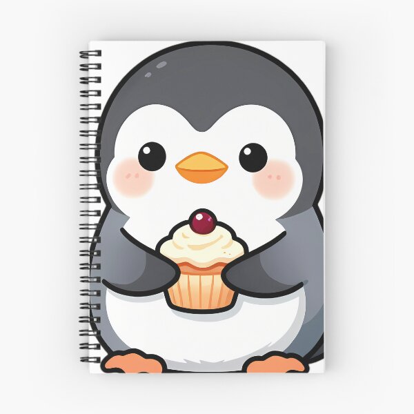 Item preview, Cute Penguin Chick with Cranberry Cupcake Thanksgiving designed and sold by pumsquare.