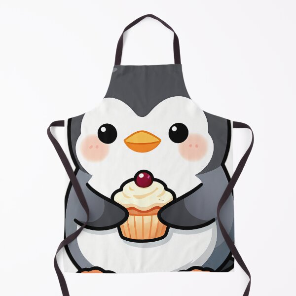 Item preview, Cute Penguin Chick with Cranberry Cupcake Thanksgiving designed and sold by pumsquare.