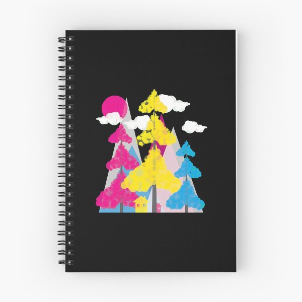 Item preview, Colorful Abstract Landscape with Trees and Houses designed and sold by fetzrolfs.