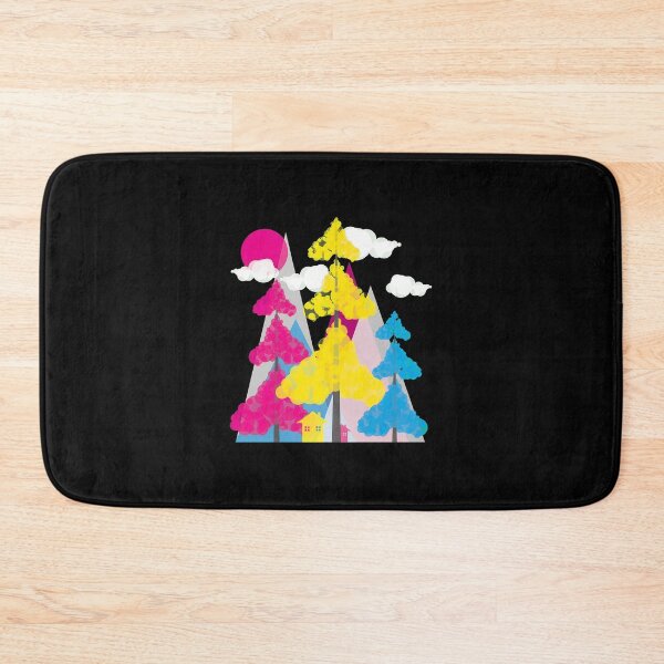 Item preview, Colorful Abstract Landscape with Trees and Houses designed and sold by fetzrolfs.