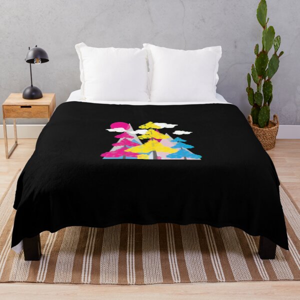 Item preview, Colorful Abstract Landscape with Trees and Houses designed and sold by fetzrolfs.