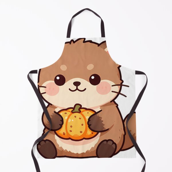 Item preview, Cute Baby Ferret with Pumpkin Bread Loaf Thanksgiving designed and sold by pumsquare.