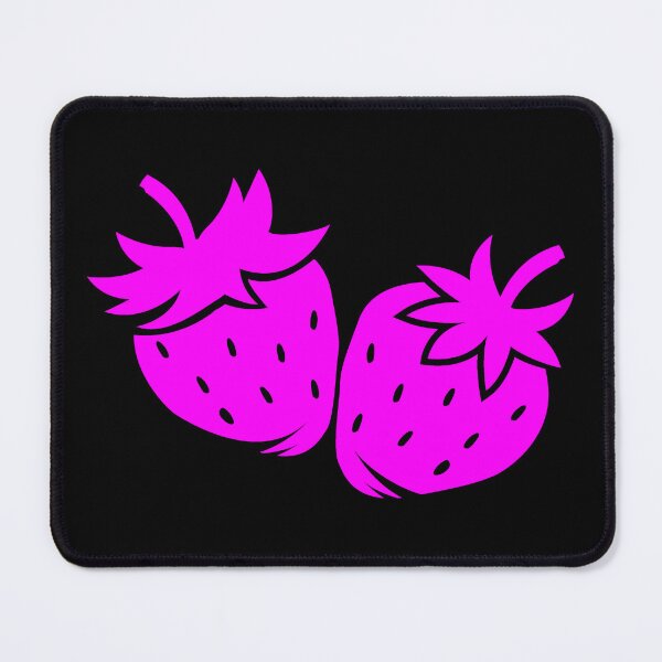 Item preview, Magenta Strawberry Pair Fruit Design designed and sold by pattern-archive.