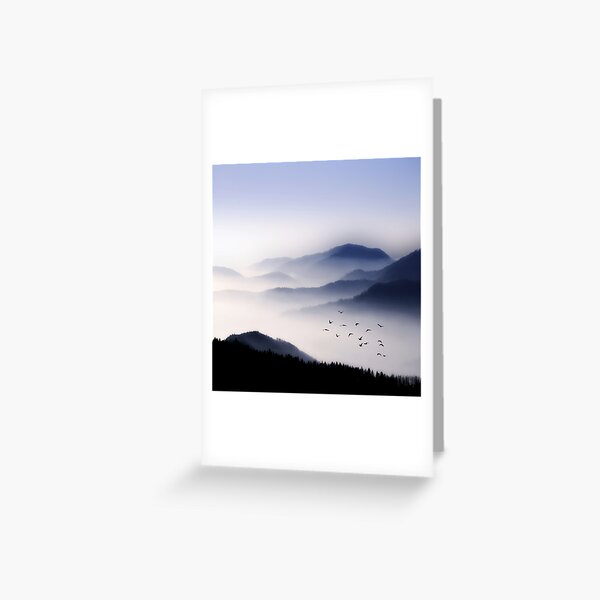 Voler au-dessus du brouillard Carte de vœux
