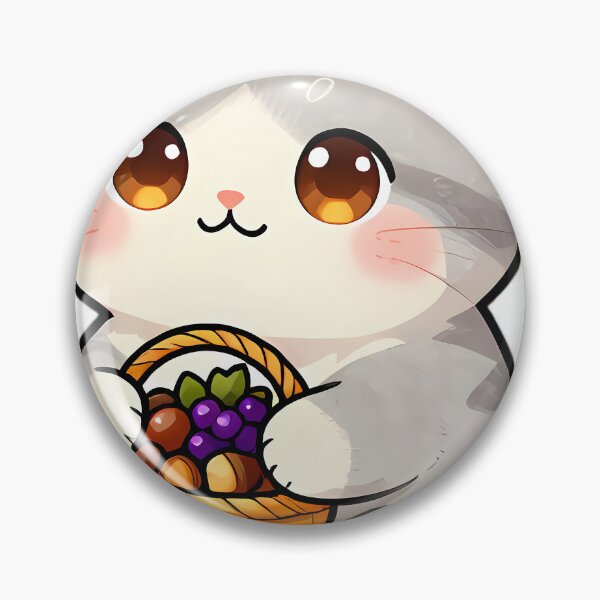 Item preview, Cute Scottish Fold Kitten with Harvest Cornucopia Thanksgiving designed and sold by pumsquare.