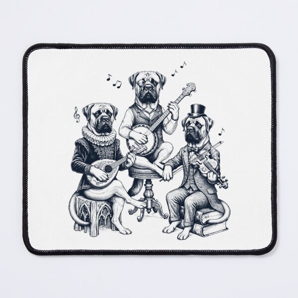 Item preview, Vintage Mastiff Music Instrument Dog Lover designed and sold by dian-rody-crest.