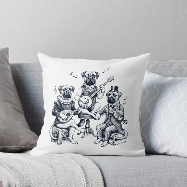 Item preview, Vintage Mastiff Music Instrument Dog Lover designed and sold by dian-rody-crest.