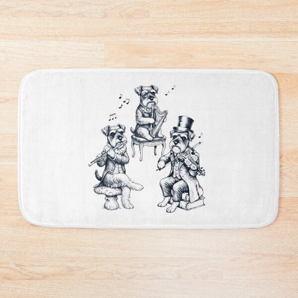 Item preview, Vintage Miniature Schnauzer Music Instrument Dog Lover designed and sold by dian-rody-crest.