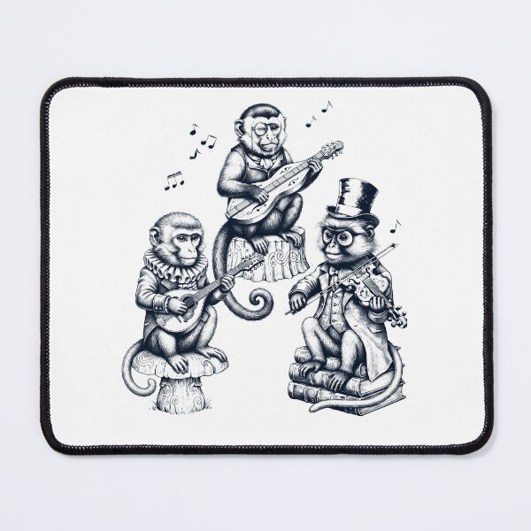 Item preview, Vintage Monkey Music Instrument Animal Lover designed and sold by dian-rody-crest.