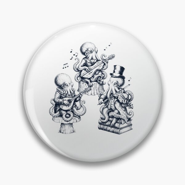 Item preview, Vintage Octopus Music Instrument Animal Lover designed and sold by dian-rody-crest.