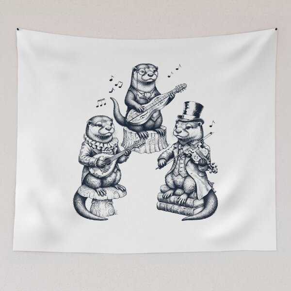 Item preview, Vintage Otter Music Instrument Animal Lover designed and sold by dian-rody-crest.