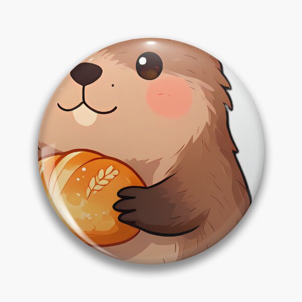 Item preview, Cute Baby Beaver with Harvest Wheat Loaf Thanksgiving designed and sold by pumsquare.