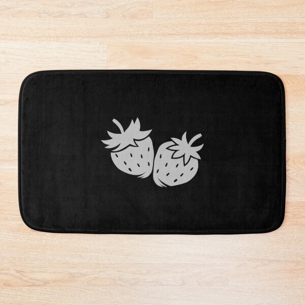 Item preview, Silver Strawberry Pair Fruit Design designed and sold by pattern-archive.
