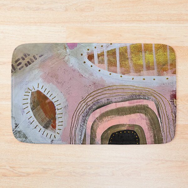 Item preview, Earthy Abstract in Coral, Pink, Beige and Gold - Breath Beneath the Colours designed and sold by NathalieLeRiche.